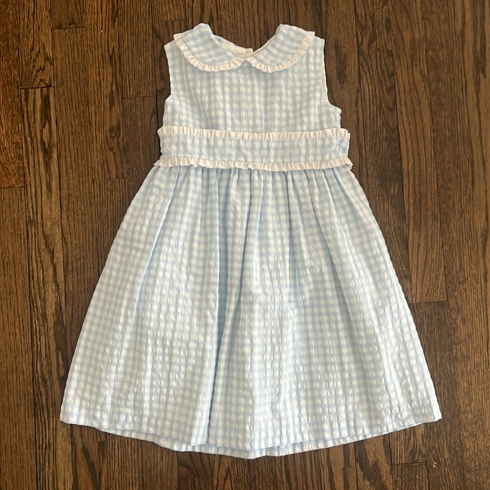 Sal and Pimenta Blue Check Dress
